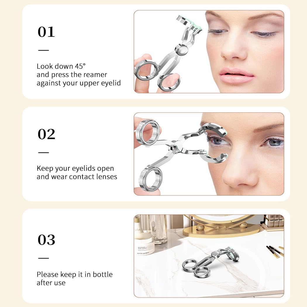 Contact lens case included in the kit