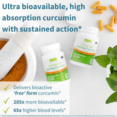 Igennus Longvida Curcumin 500mg bottle side view