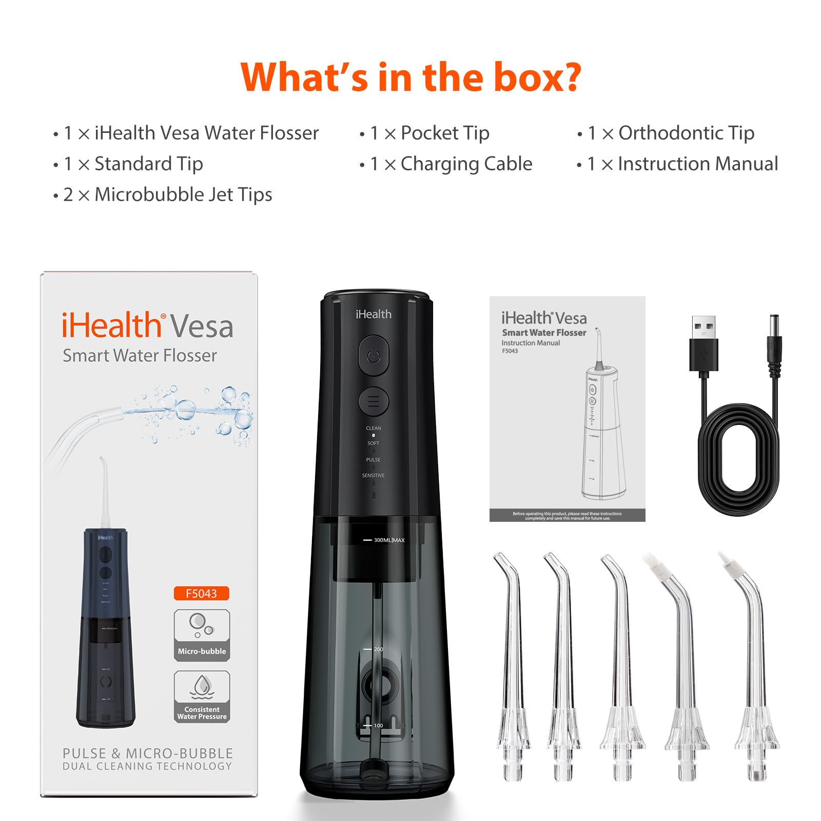 Travel-friendly design with carrying case