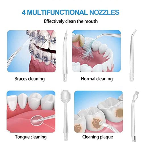 Set of four nozzles included with the flosser