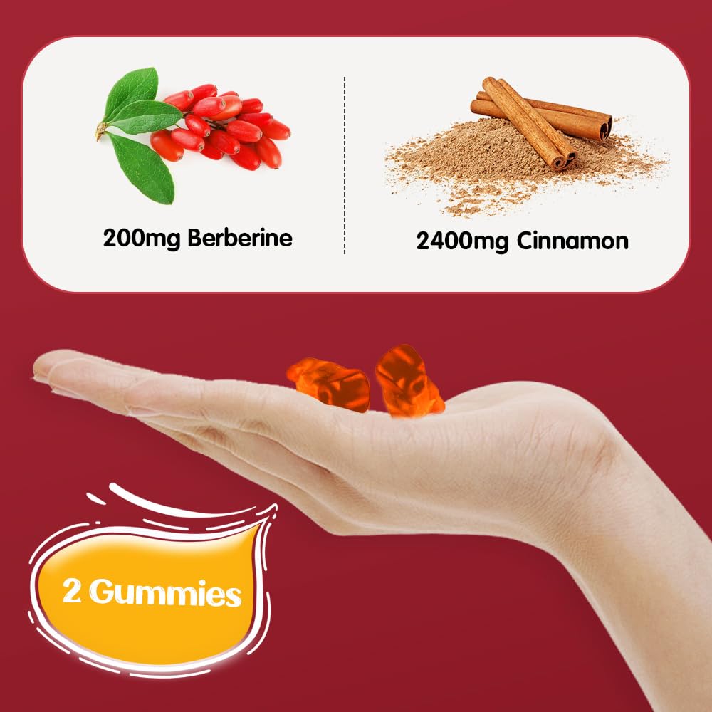 Ingredients label featuring Cinnamon, Berberine, Turmeric