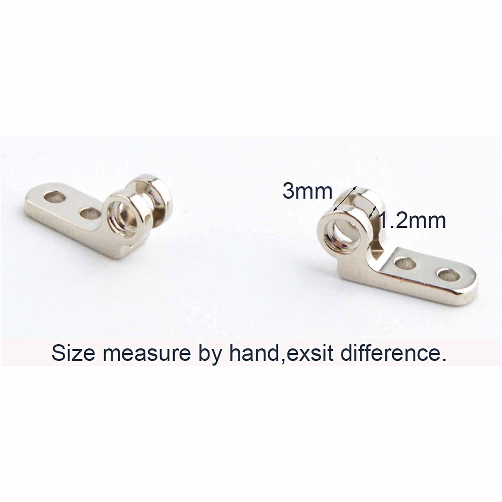 Close-up of metal hinge with screws
