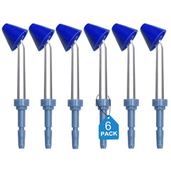 Six Nostril Jet Replacement Tips for Waterpik WP-100 WP-450 WP-250 WP-300 WP-660 WP-900