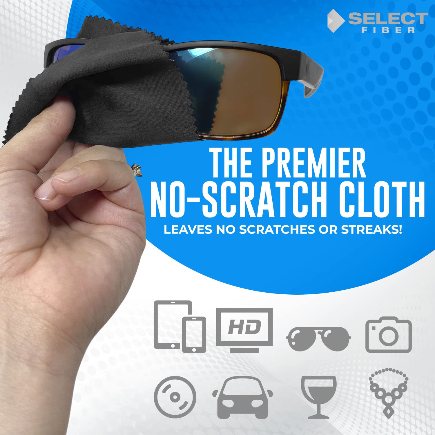 Cloth used to clean smartphone screen