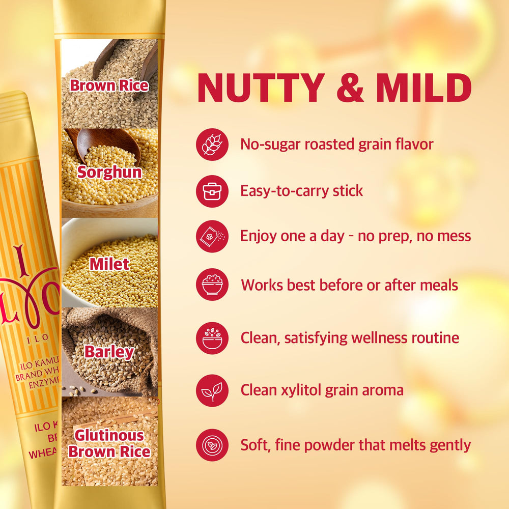 Product sticks and packaging on display