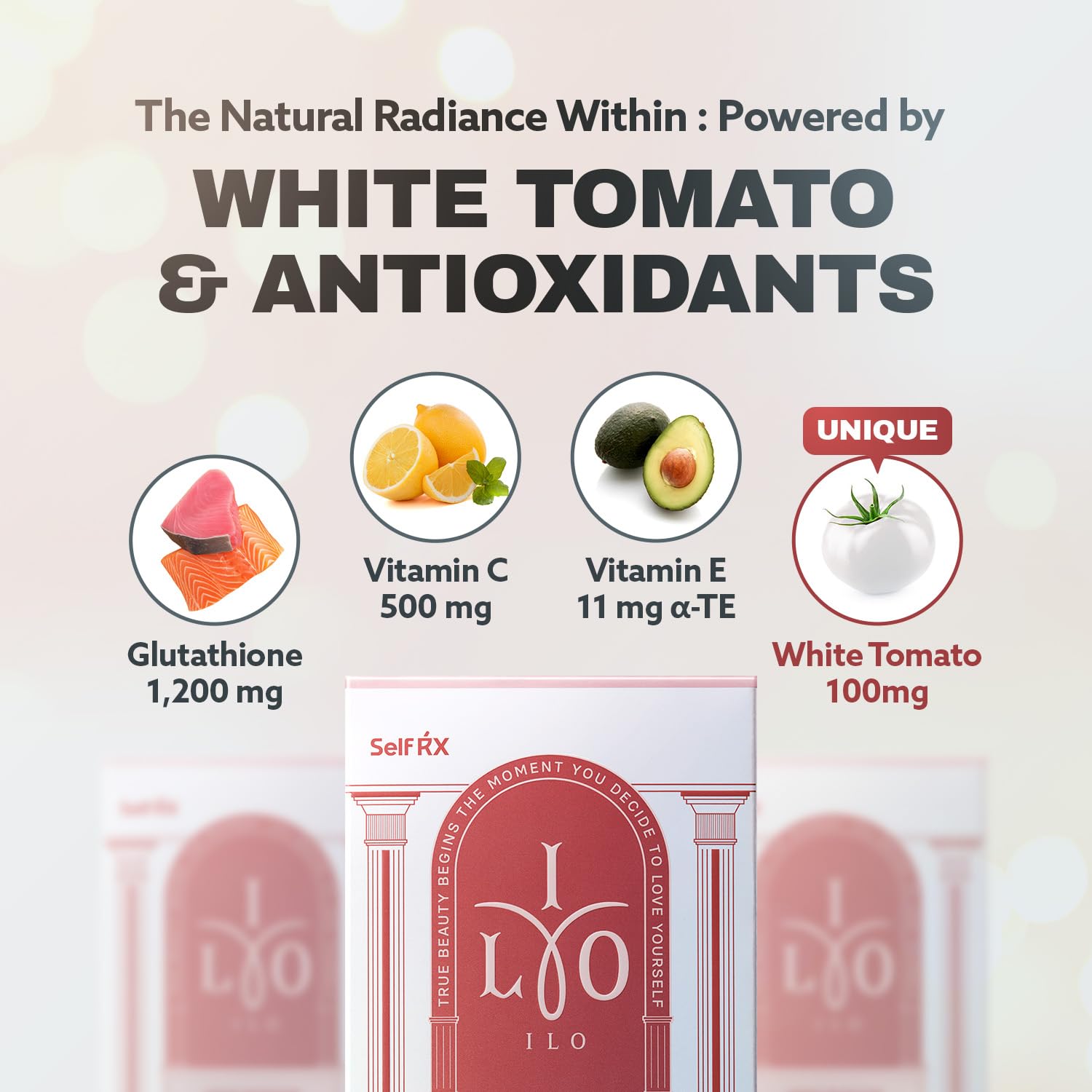 ILO Whitathione packaging – back panel details