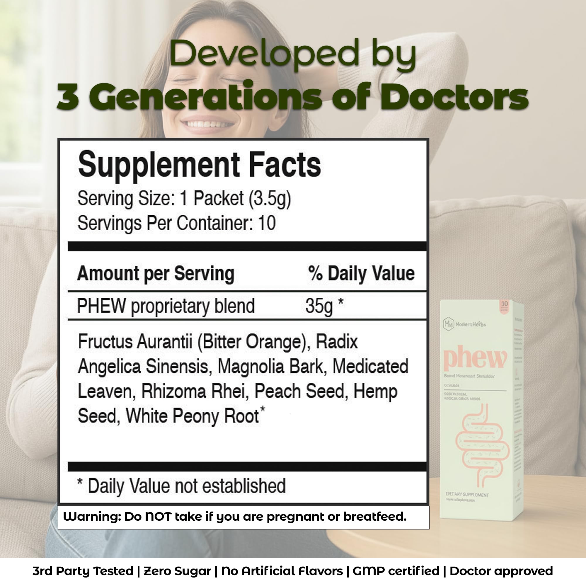 Iluna Phew pebble dose ready to take for fast, convenient relief.