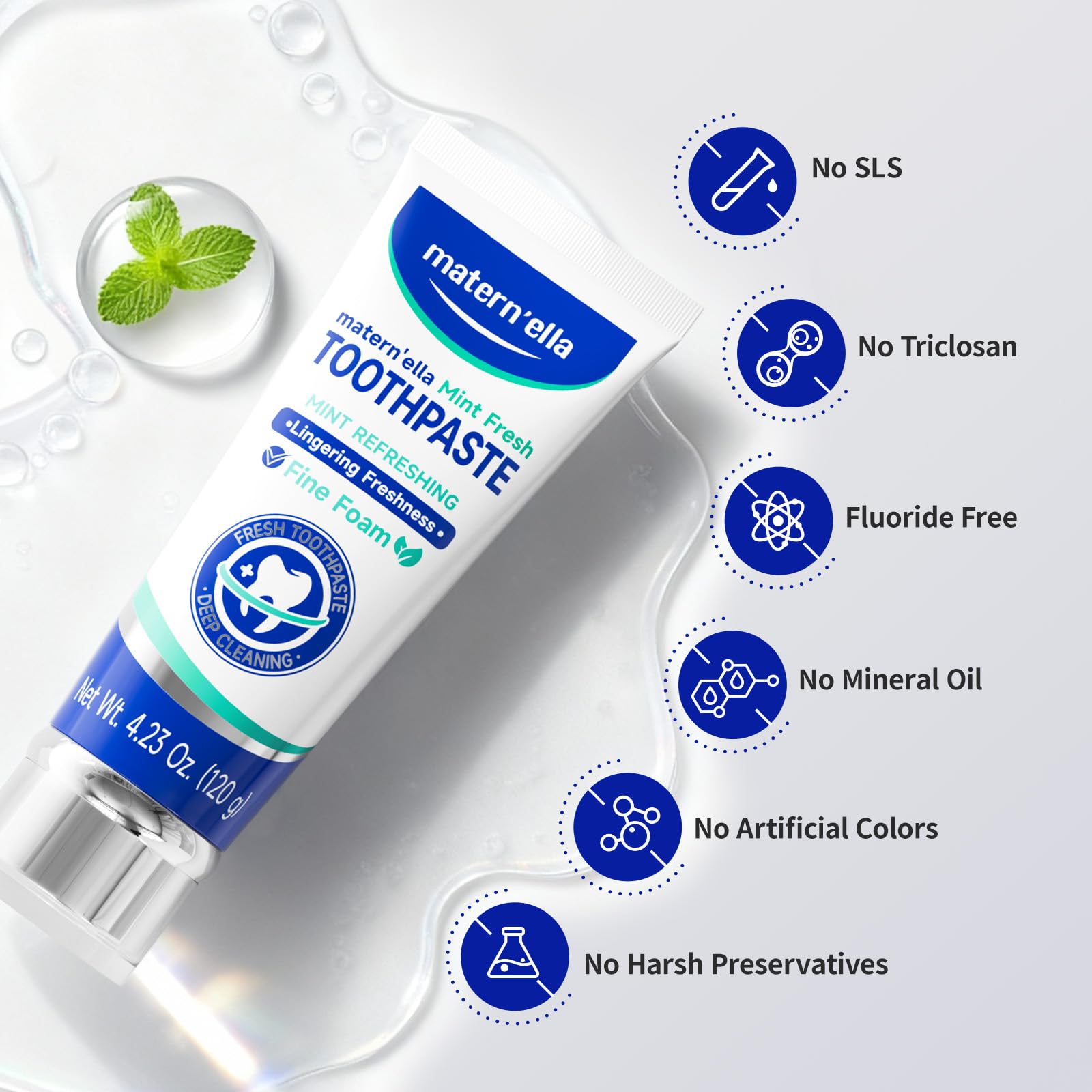 Matern'ella Toothpaste - Removes Tea, Coffee & Wine Stains | 3 pcs