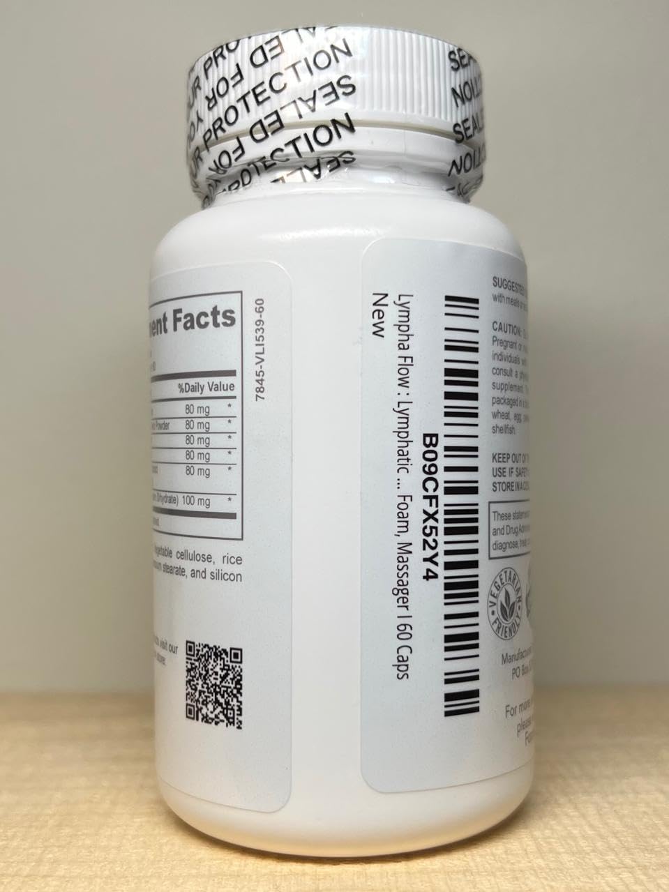 Bruizex Lympho Flow Lymphatic Drainage Supplement - Post-Surgery Support, 60 Capsules