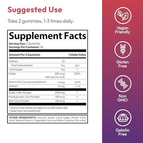 Justified Laboratories Destiny Keto ACV Gummies Extreme 2000MG – Gomitas Avanzadas de Vinagre de Manzana con Remolacha y Granada