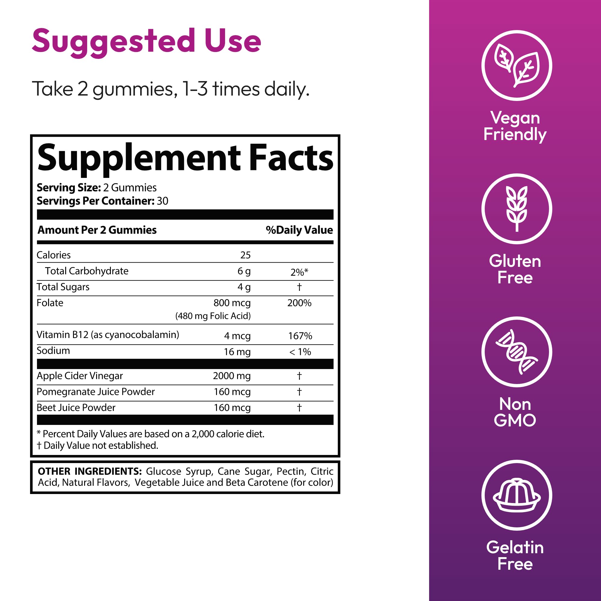Justified Laboratories 5Pack Ripped Results Keto ACV Gummies – 2000mg Apple Cider Vinegar, Vegan & Non-GMO, 300 Gummies