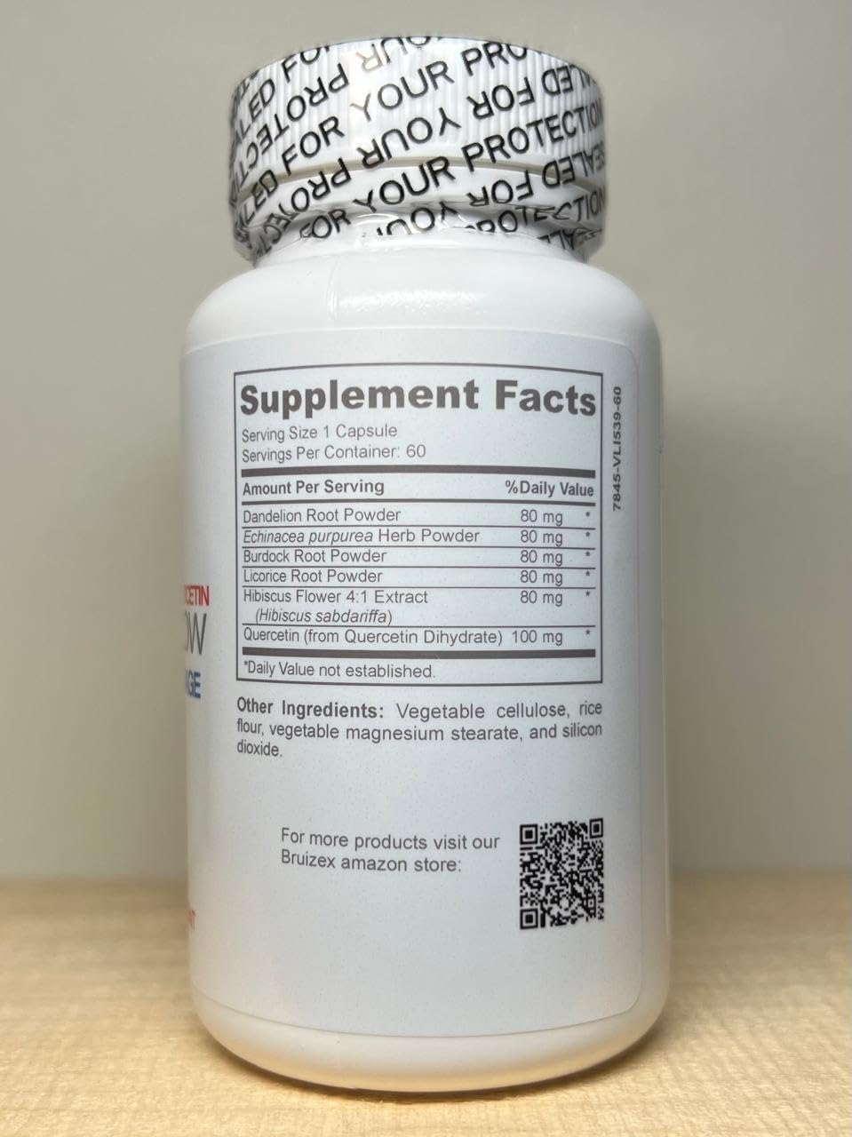 Bruizex Lympho Flow Lymphatic Drainage Supplement - Post-Surgery Support, 60 Capsules