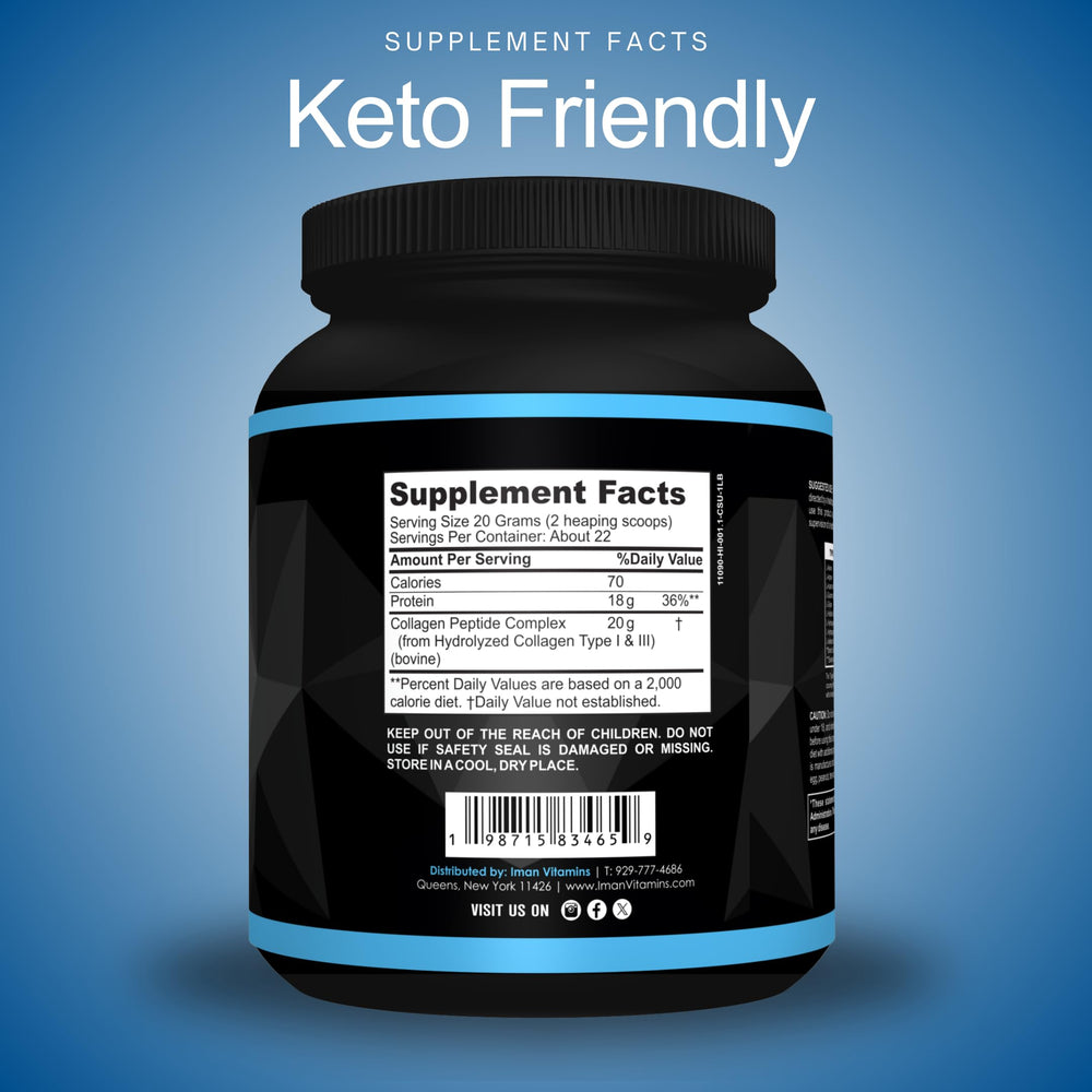 Collagen peptides powder dissolving in coffee or beverage