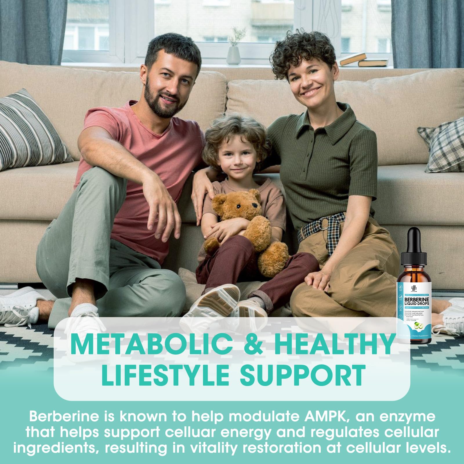 Berberine HCL liquid dropper dispensing drops