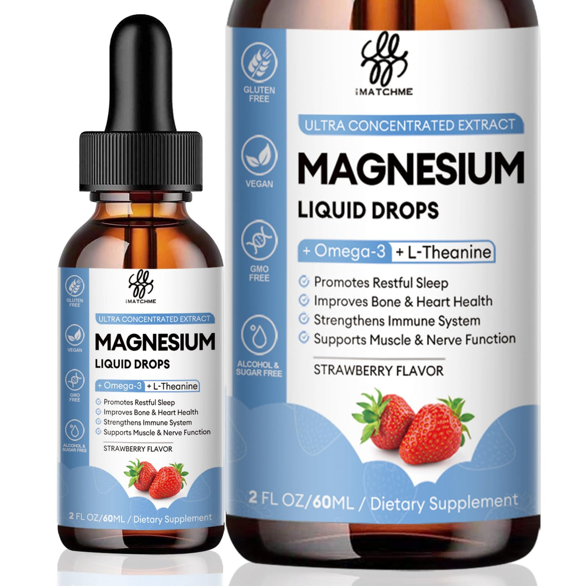 iMATCHME Magnesium Glycinate Liquid Drops bottle