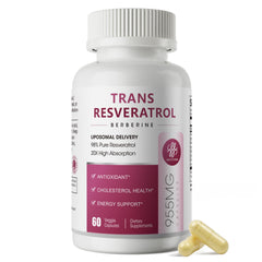 iMATCHME Resveratrol supplement bottle with 60 capsules