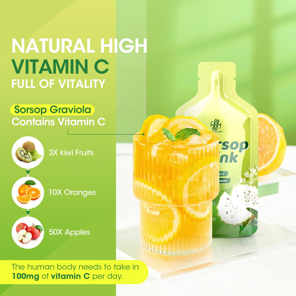 Soursop Bitters Liquid ingredients with Graviola extract and Vitamin C