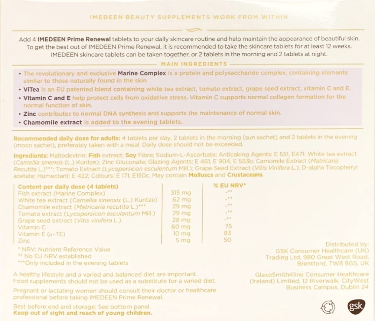 Imedeen Prime Renewal product packaging