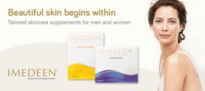 Box and bottle of IMEDEEN Time Perfection Tabs 120's