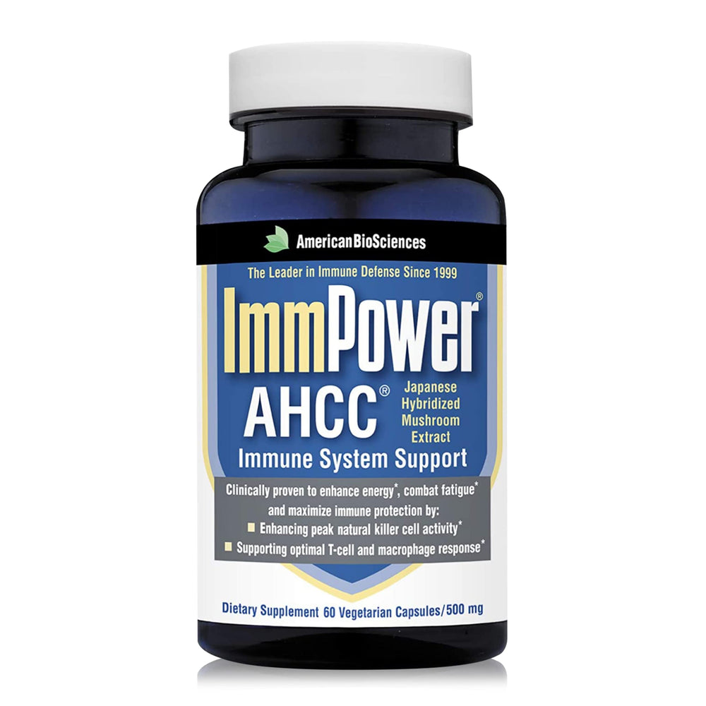 ImmPower AHCC 500mg bottle for immune support