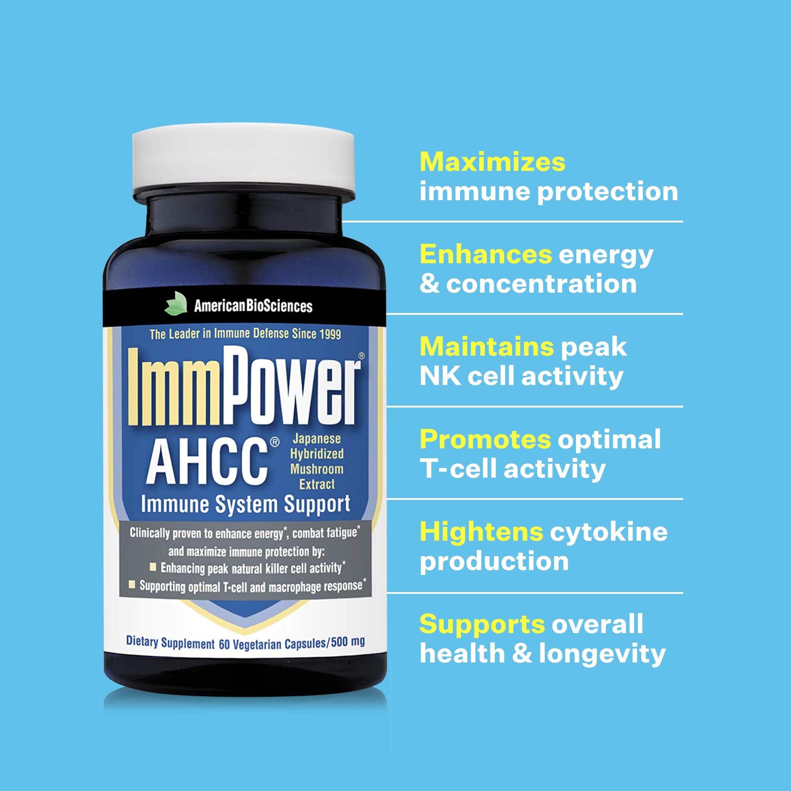 AHCC fermented mushroom complex ingredient illustration