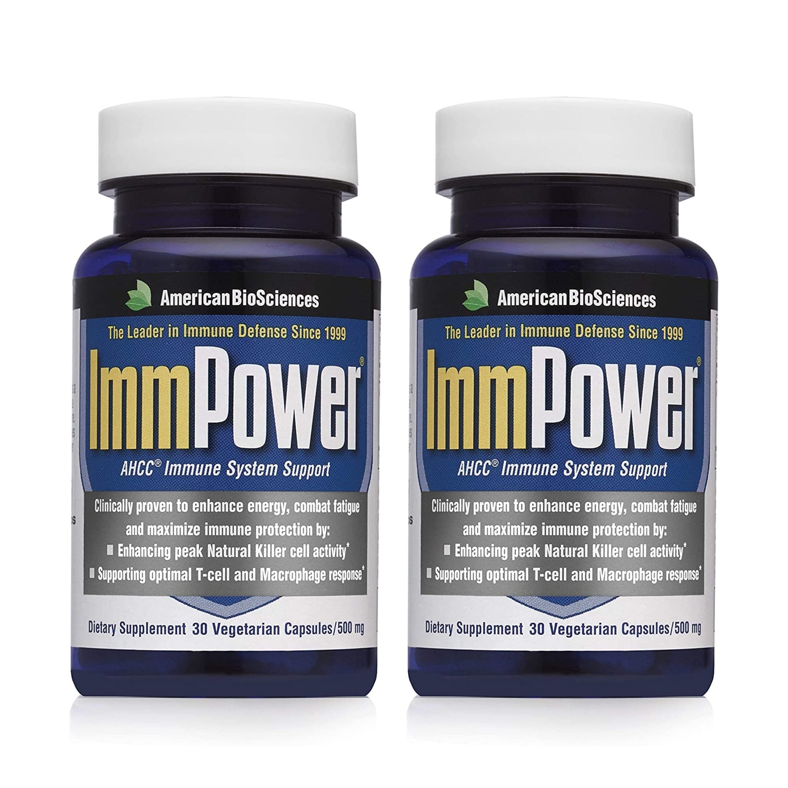 ImmPower immune support bottle with AHCC label
