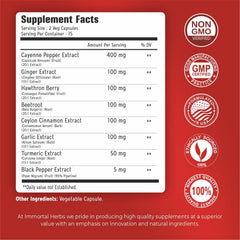 Bottle of Immortal Herbs Cayenne Pepper Capsules