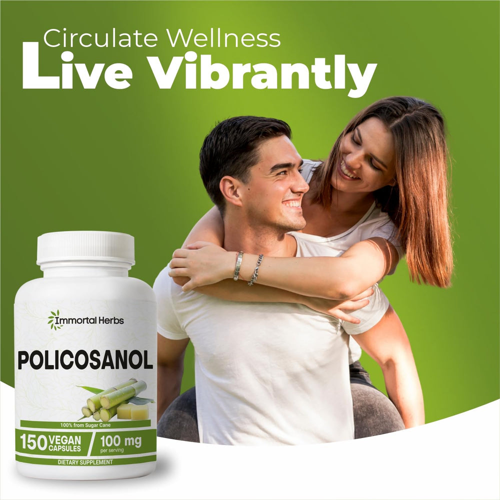 Non-GMO sugar cane derived policosanol capsules