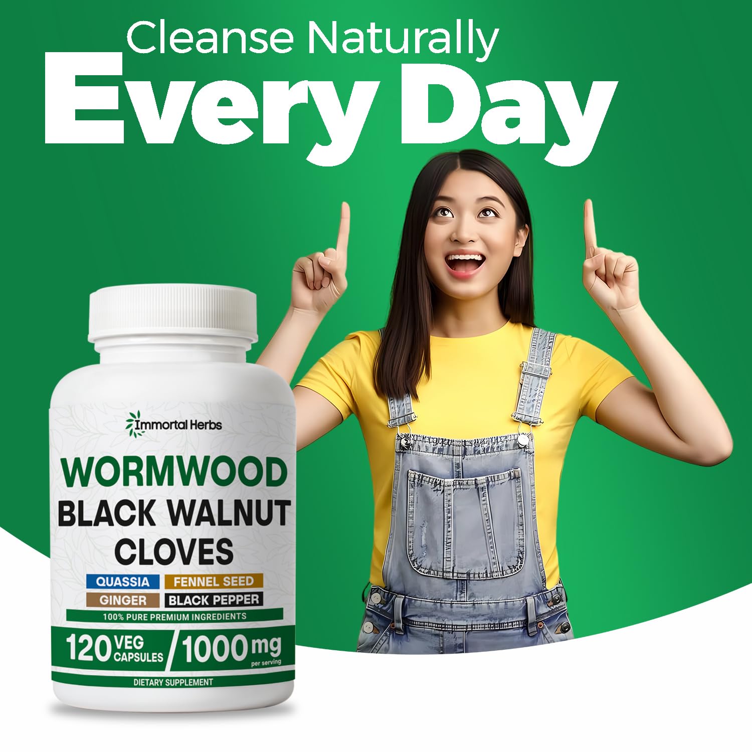 Daily-use concept image showing 2 capsules per day