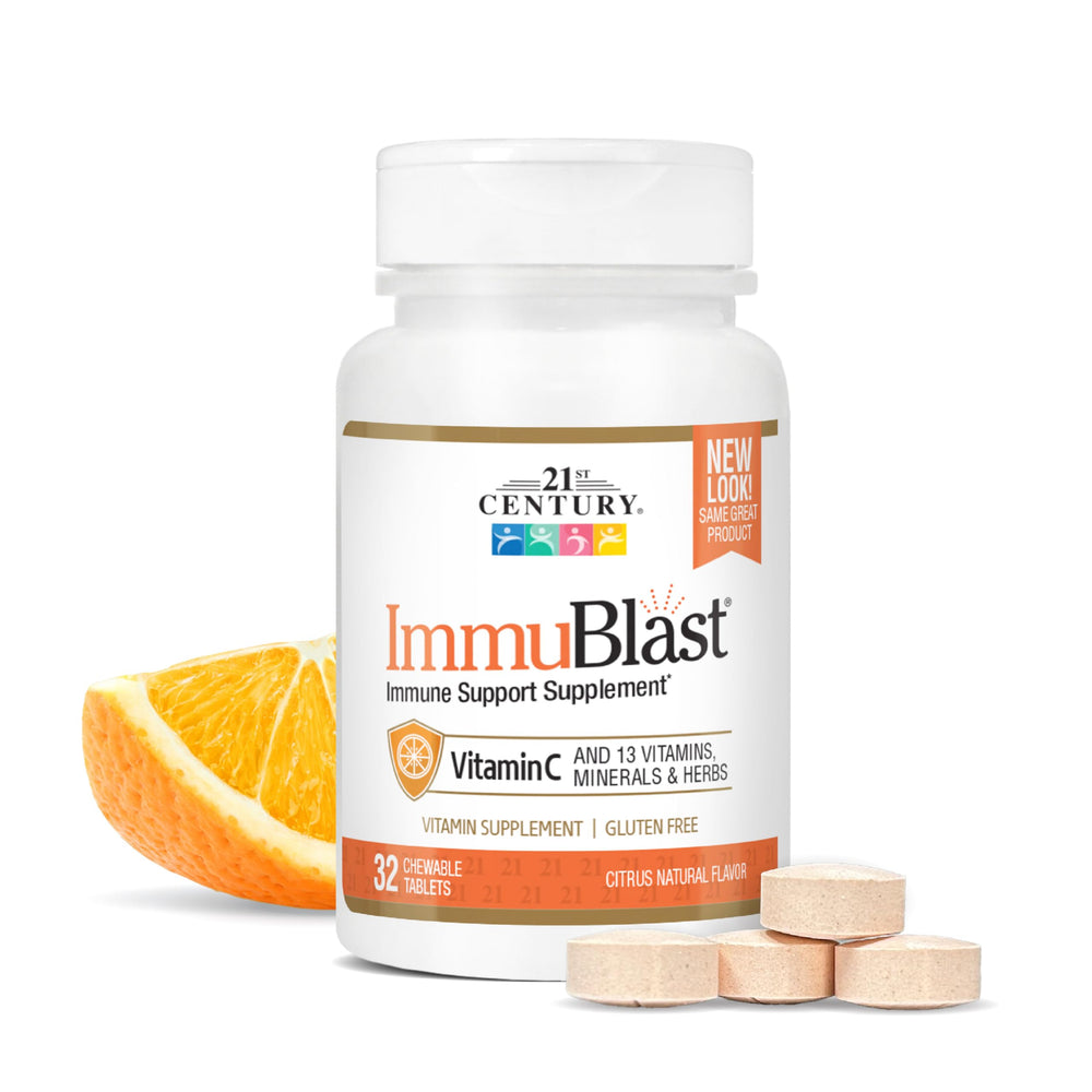 Immublast Citrus chewable tablets bottle front label