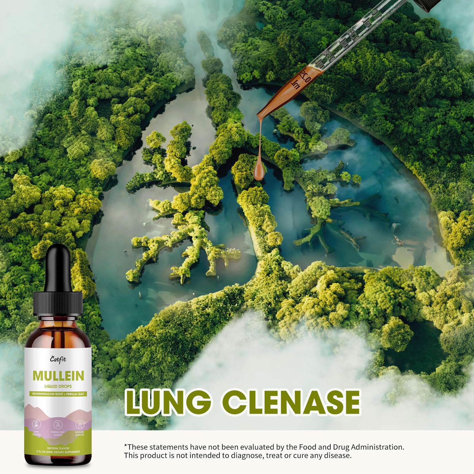 Clean label highlighting vegan, non-GMO, gluten-free formula