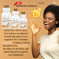 Close-up of Immune C Plus capsules