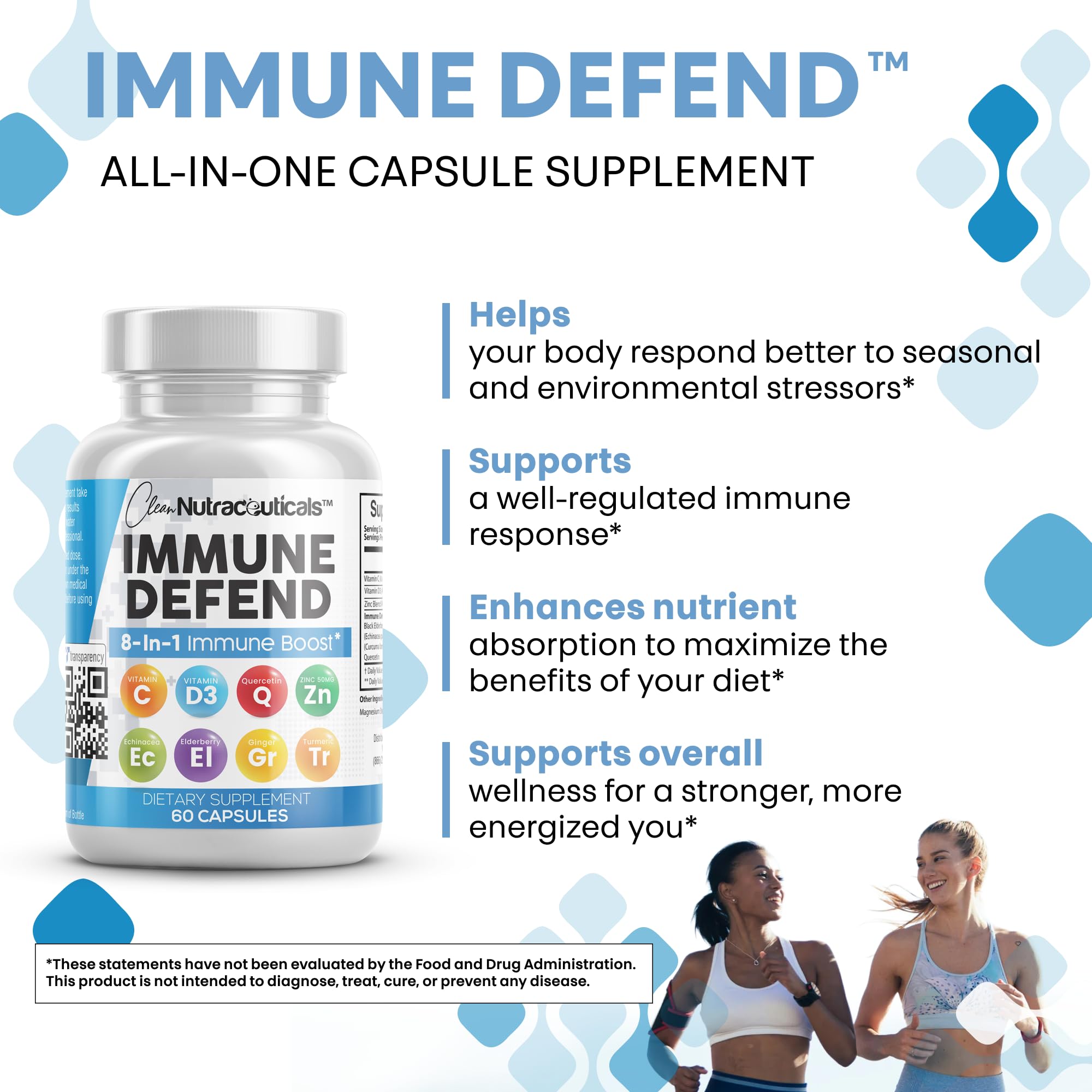 Vegan capsules in bottle