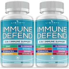 8 in 1 Immune Defense bottle on white background