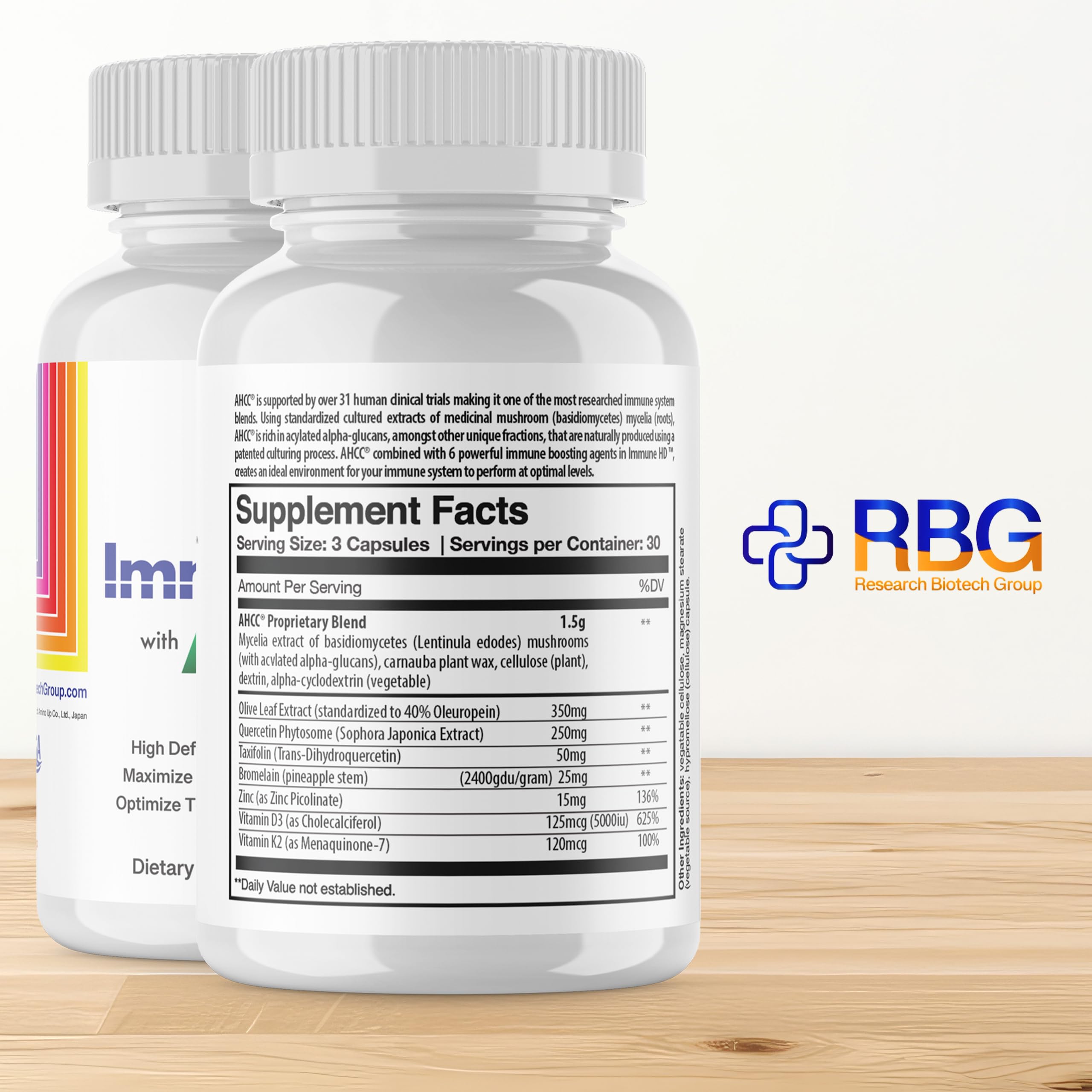 Healthy immune support ingredients arrangement
