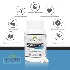 Graphic representing immune system support from vitamin D3 and K2