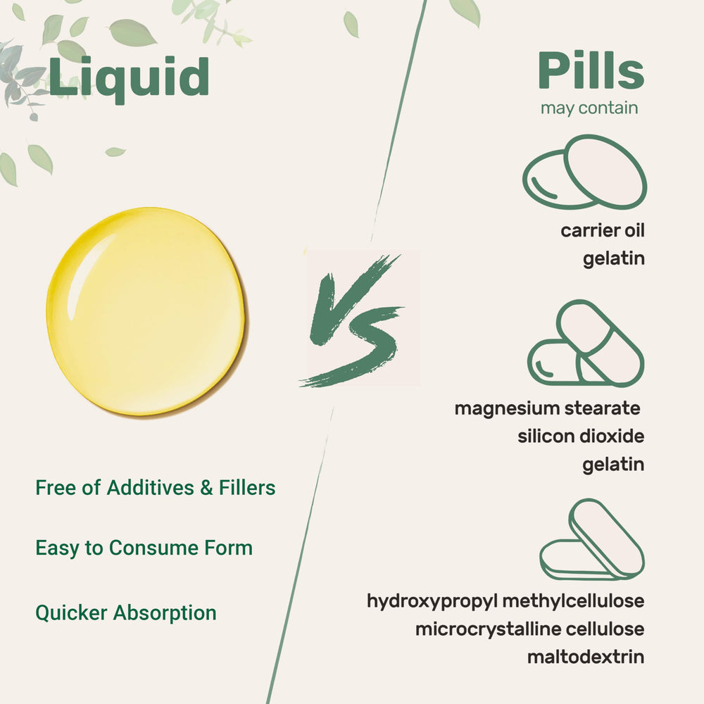Illustration showing immune, joint, hair and skin health benefits of black seed oil