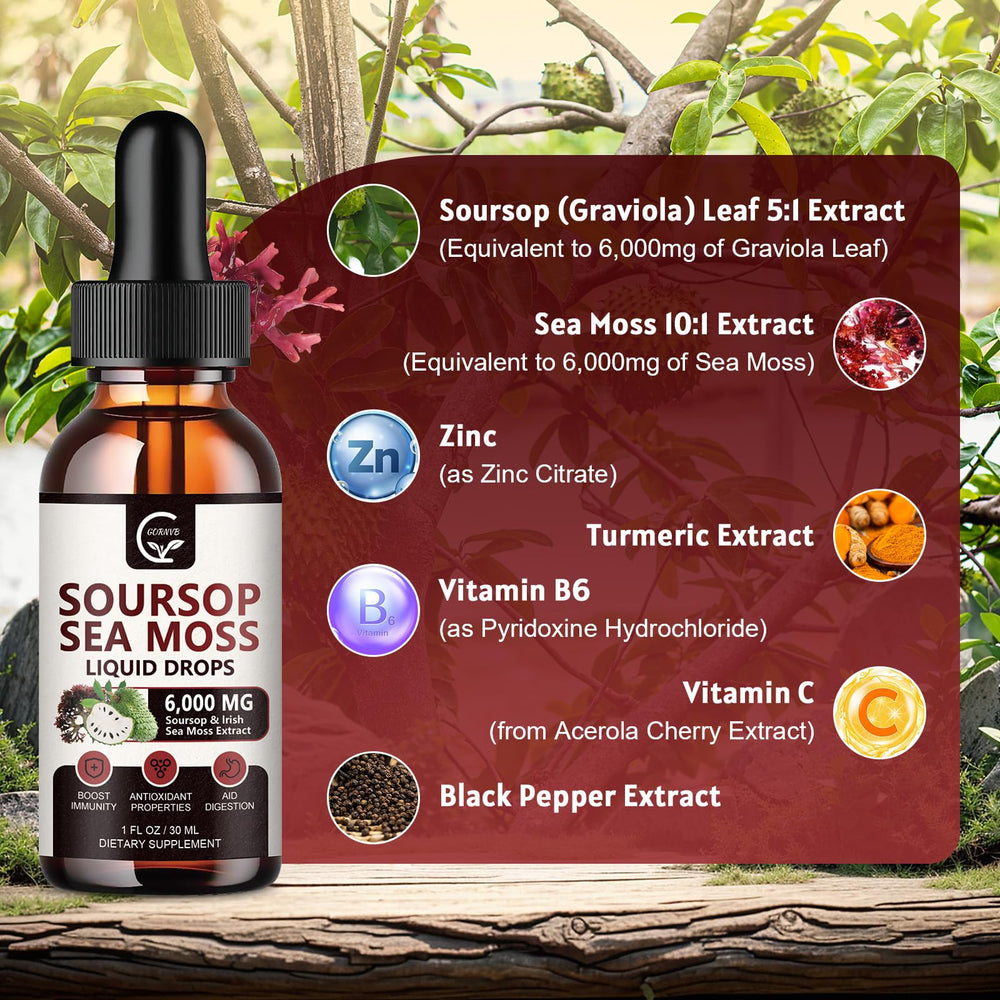 Graphic highlighting immune support and liver support benefits