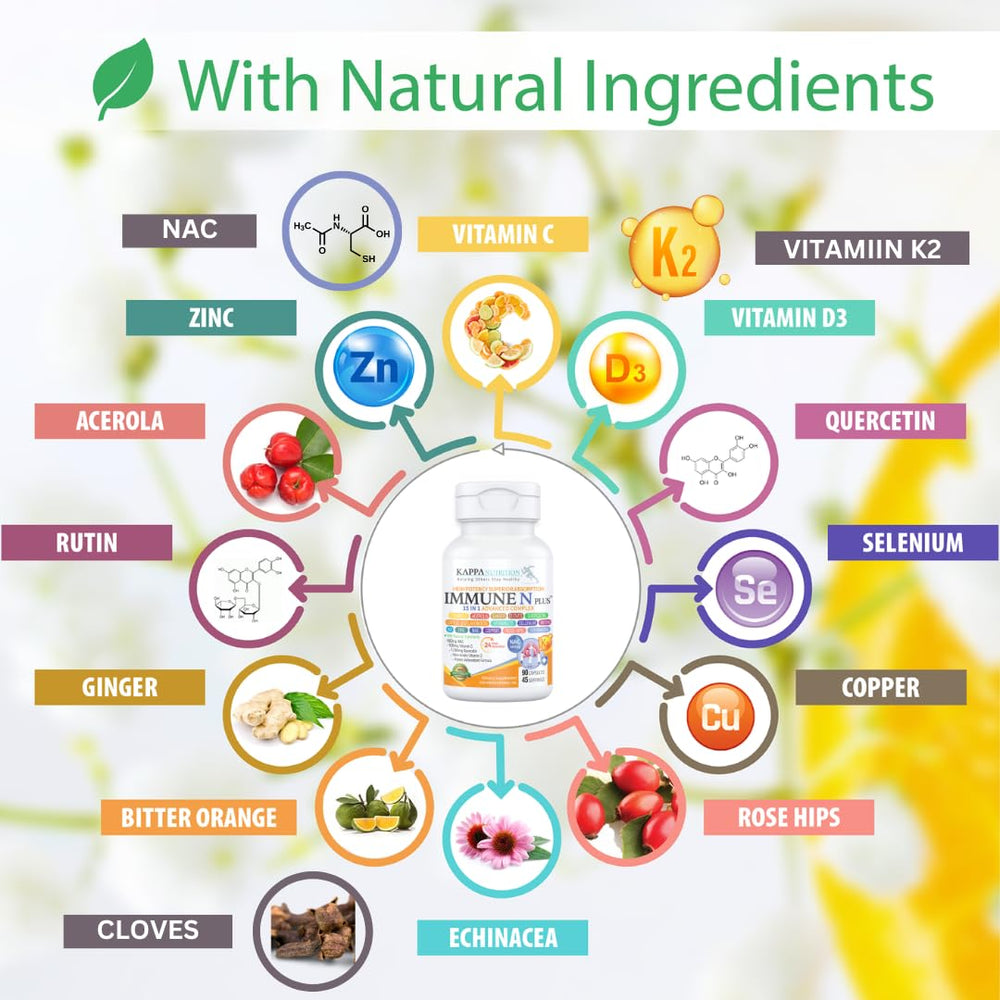 Unflavored capsules for Immune N Plus 15 in 1