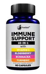 Capsules containing elderberry for immune support