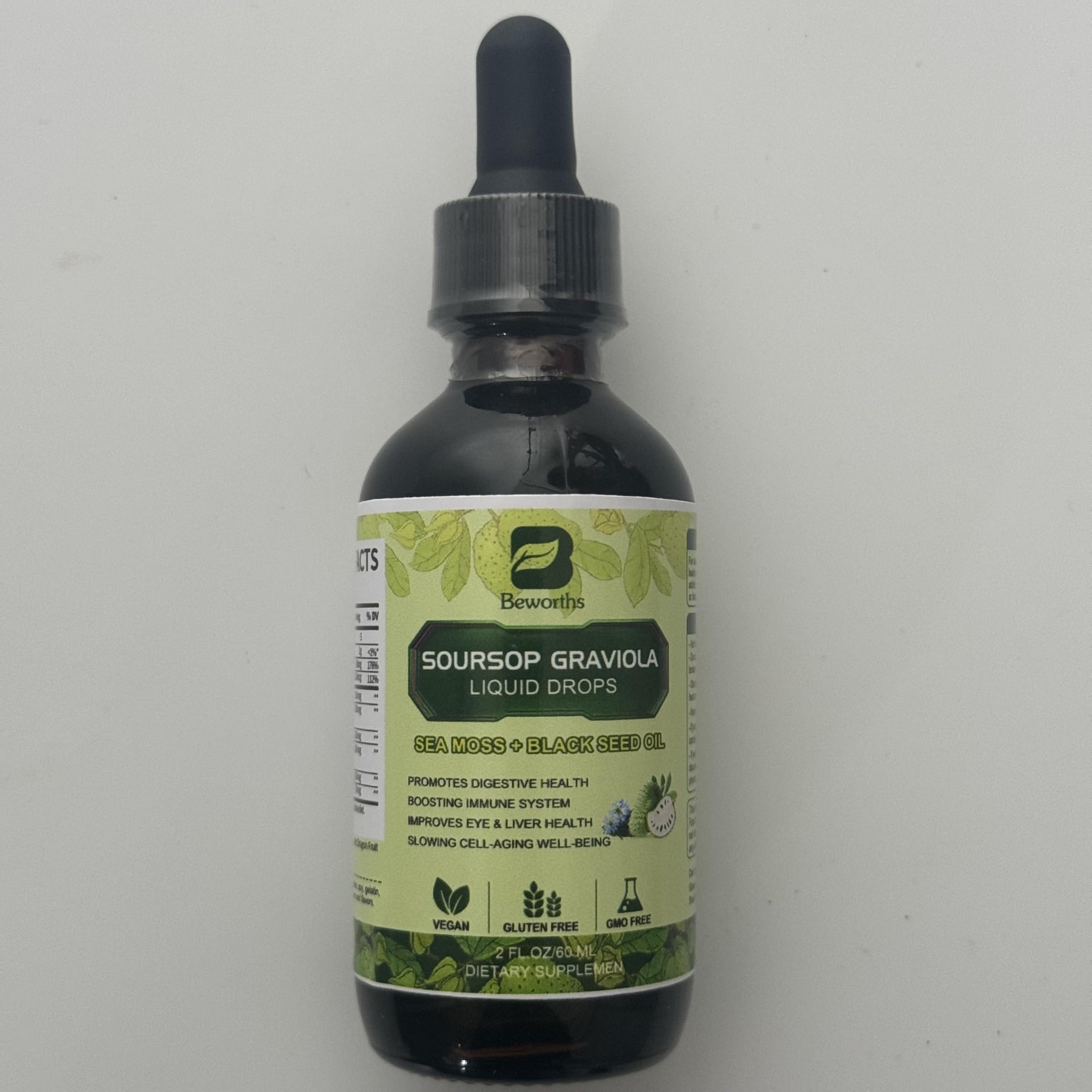 Illustration of immune support and energy boost from Soursop Bitters