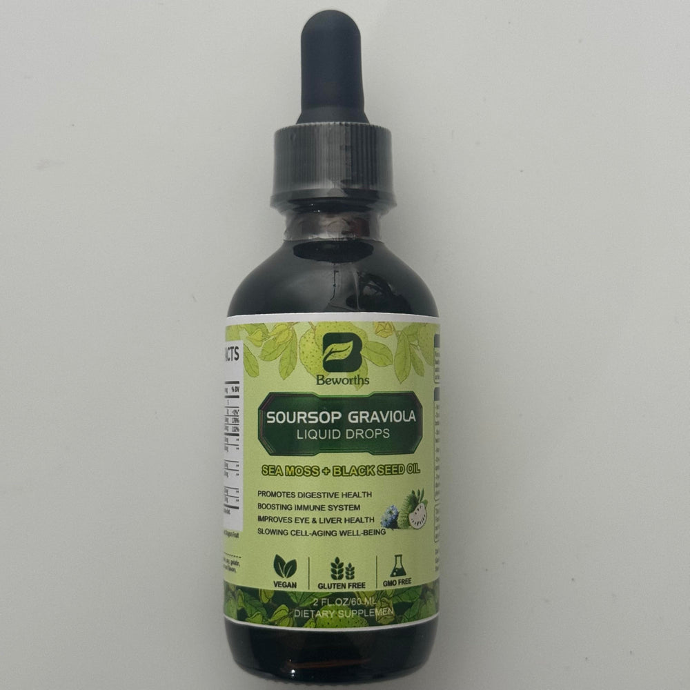 Illustration of immune support and energy boost from Soursop Bitters