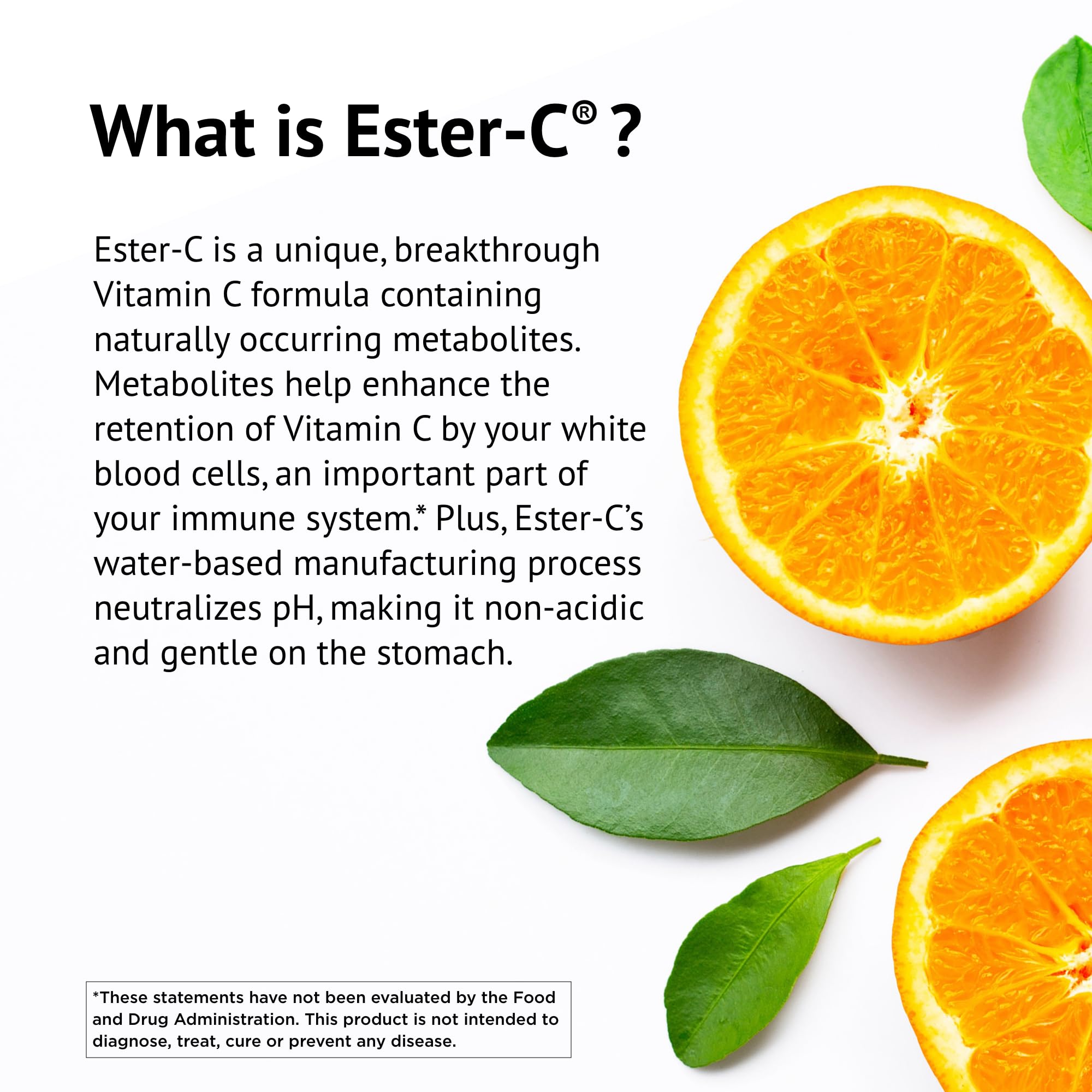 Immune support capsule imagery for Ester-C vitamin C supplement
