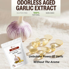 Garlic capsules representing immune support