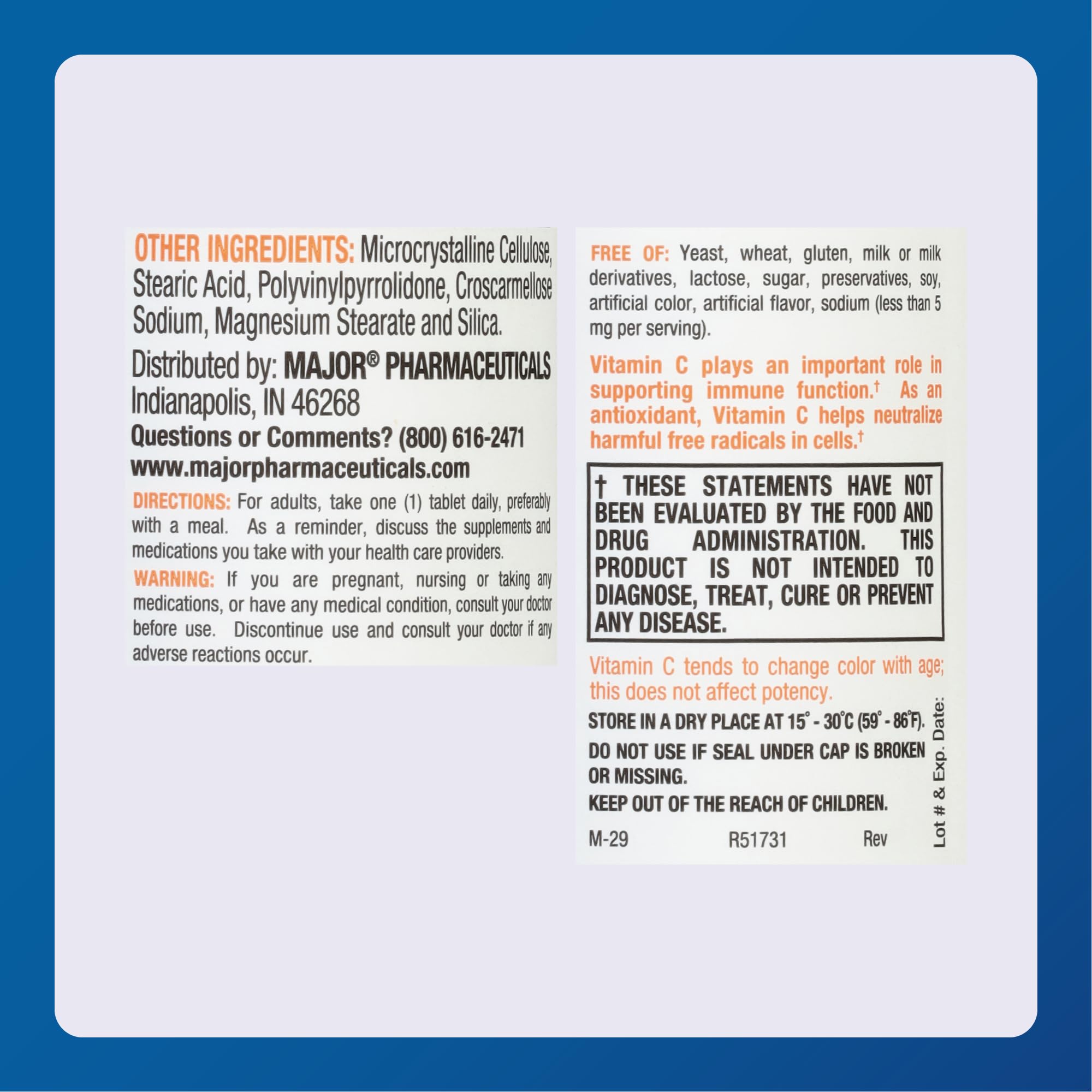 Graphic illustrating immune support with Vitamin C