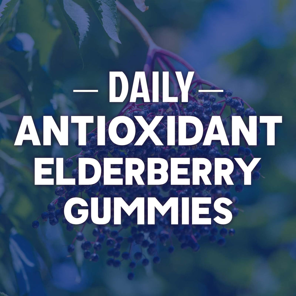 Gummy elderberry vitamins for adults and kids