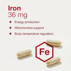 Capsule illustrating immune support from iron bisglycinate