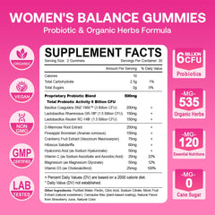 Immune support probiotic gummies for women