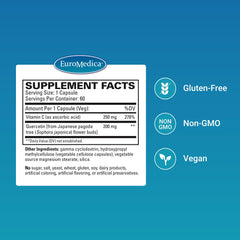 Immune support product image showing quercetin and vitamin C