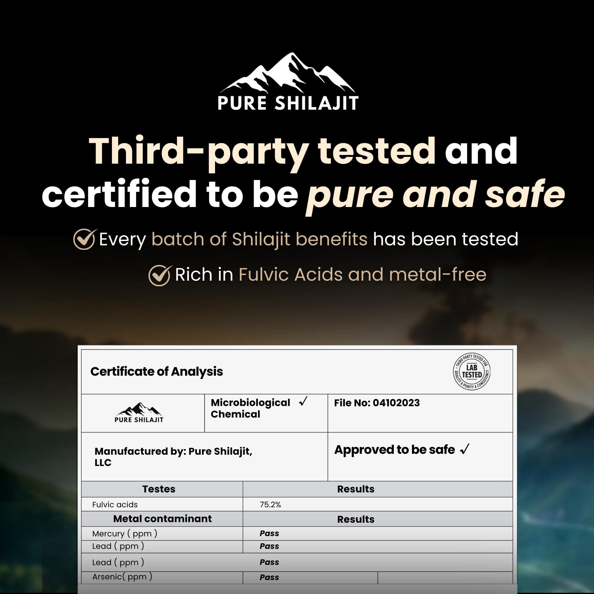 Shilajit for immune support and wellness